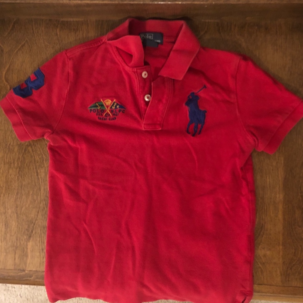 Boys’ red Polo by Ralph Lauren shirt